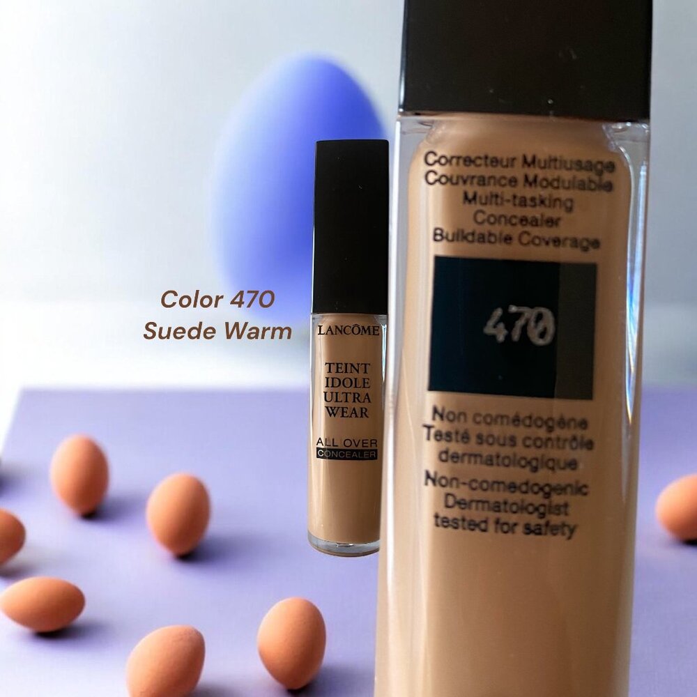 Lancome Teint Idole Ultra Wear All Over Concealer Color #470 Suede Warm .43FL oz